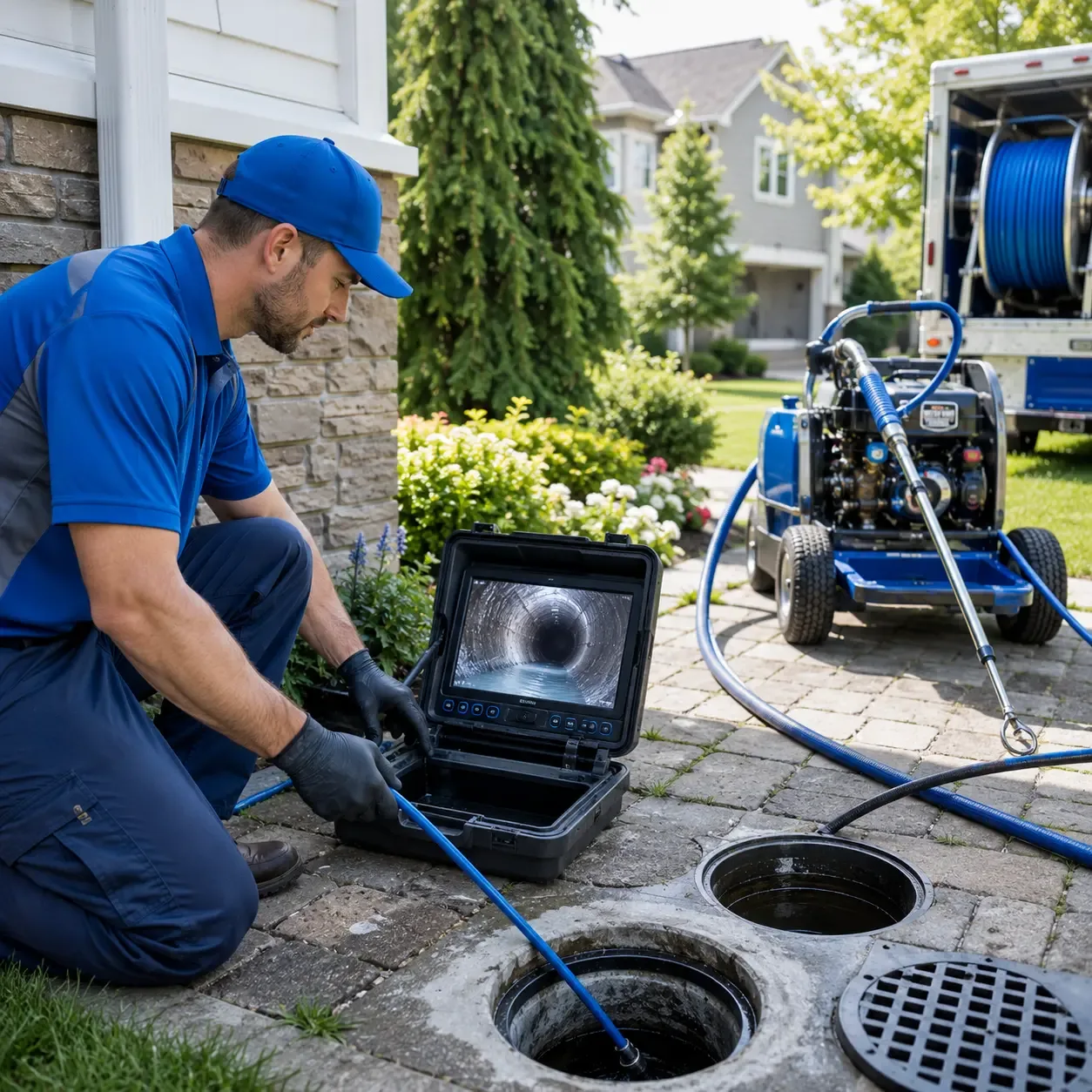 Outdoor drain cleaning professionals serving Newark, IL