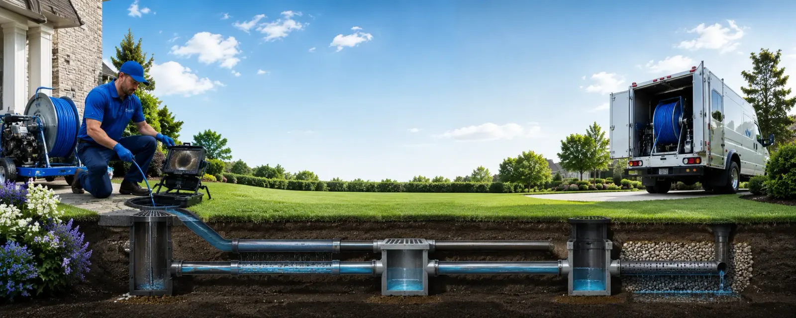 Outdoor drain cleaning information for Newark, IL